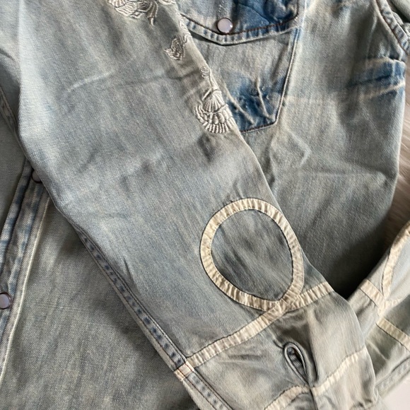 One Teaspoon Wolfgang Western Denim Shirt - Picture 8 of 16